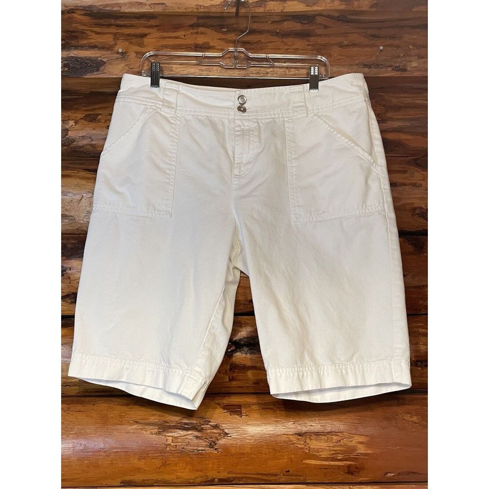 Rafaella Bermuda Shorts White Size‎ 16